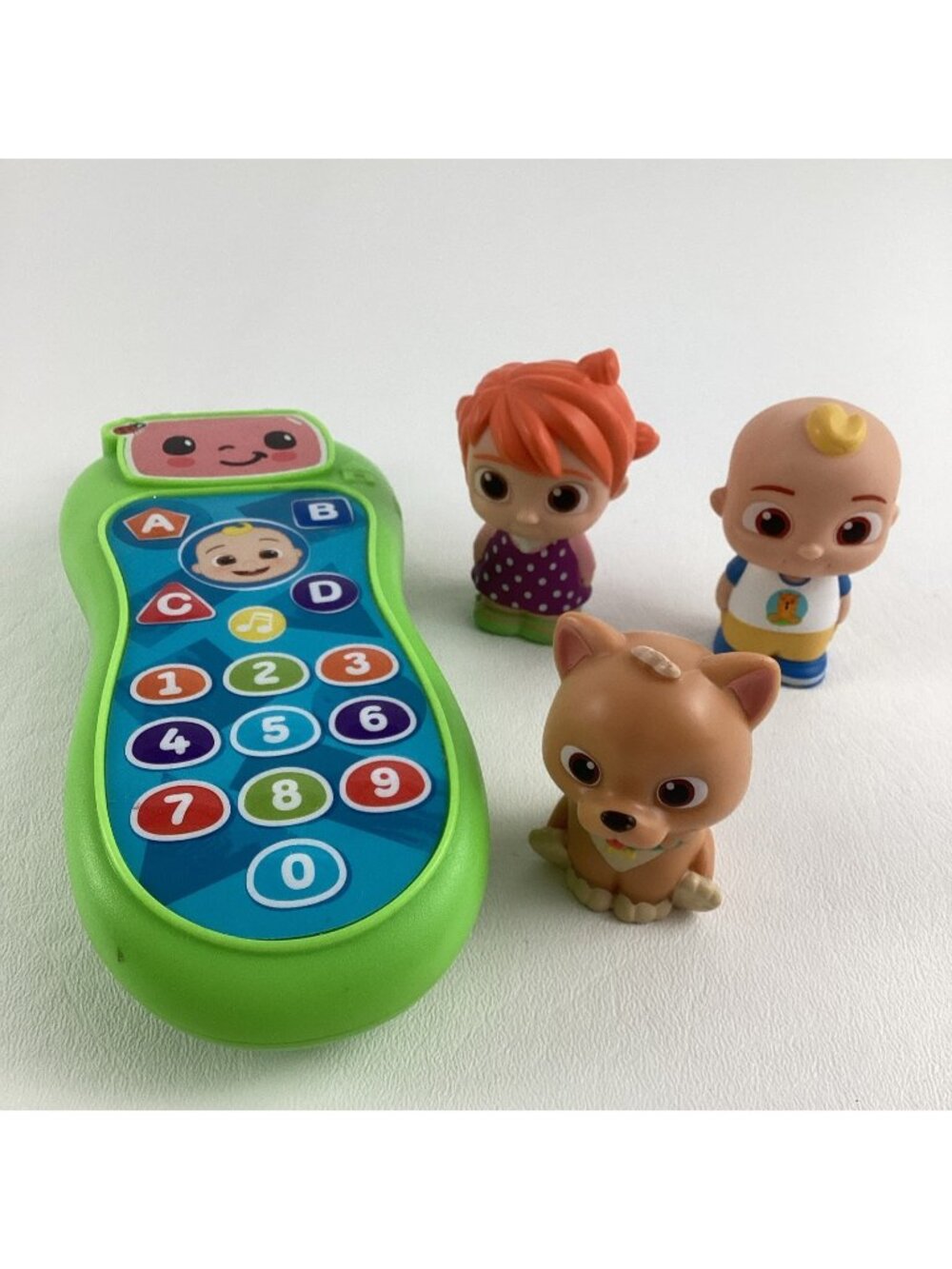 Cocomelon Press & Learn Remote Control Yo Yo JJ Bingo 2" PVC Figures Lot